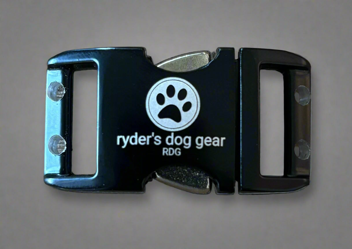 Black Stainless Steel 1.5mm Herm Sprenger Prong Collar with Black Aluminum Buckle