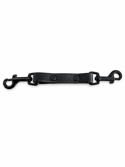 BioThane® Backup Safety Strap for Prong Collar – Black with Black Hardware